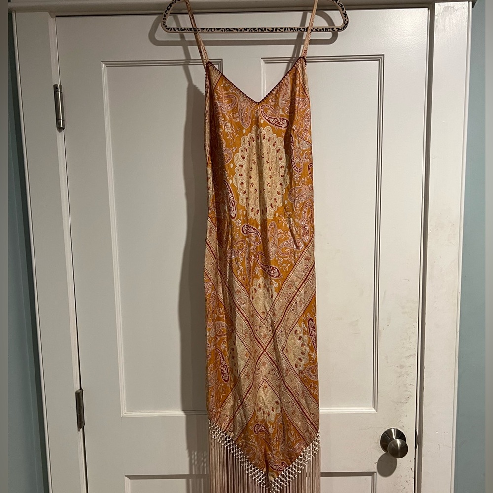 NWT! *RARE Paisley Print Chasing Unicorns Love Me Tonight Slip Dress - Picture 7 of 11